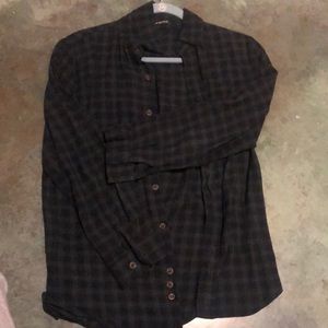 Brandy Melville plaid flannel shirt